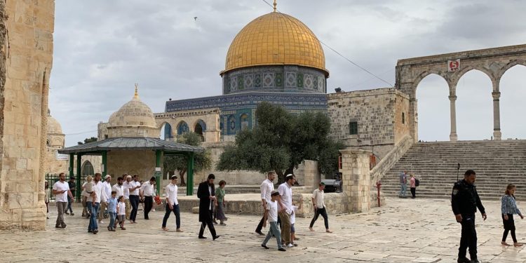 Sivil Yahudi işgalciler polis korumasında Mescidi Aksa'ya baskın düzenledi