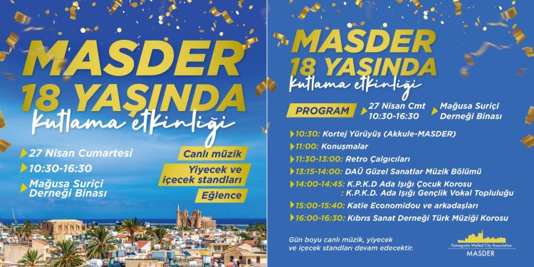 MASDER 18 yaşında…