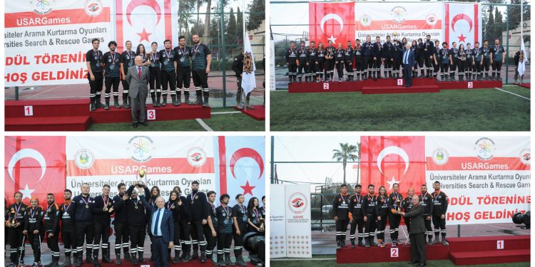 Üniversiteler Arama Kurtarma Oyunları ödül töreni yapıldı