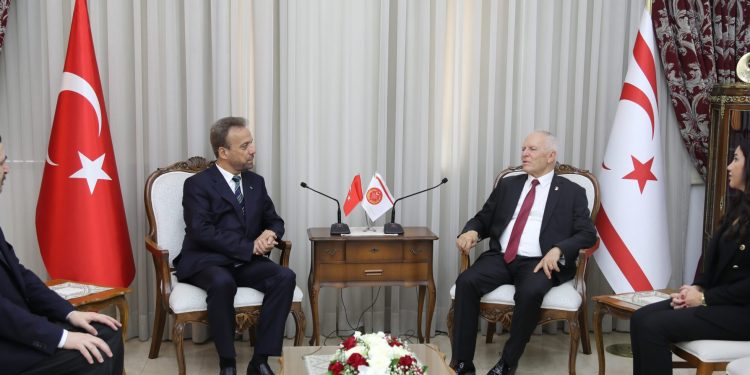 Meclis Başkanı Töre, TÜRKPA Genel Sekreteri Mehmet Süreyya Er’i kabul etti