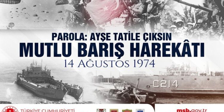 Türkiye Cumhuriyeti Milli Savunma Bakanlığı’ndan Kıbrıs Barış Harekatı paylaşımı