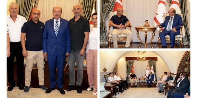 Cumhurbaşkanı Ersin Tatar, Dr Burhan Nalbantoğlu Hastanesi’ni Kalkındırma Derneği’ni kabul etti