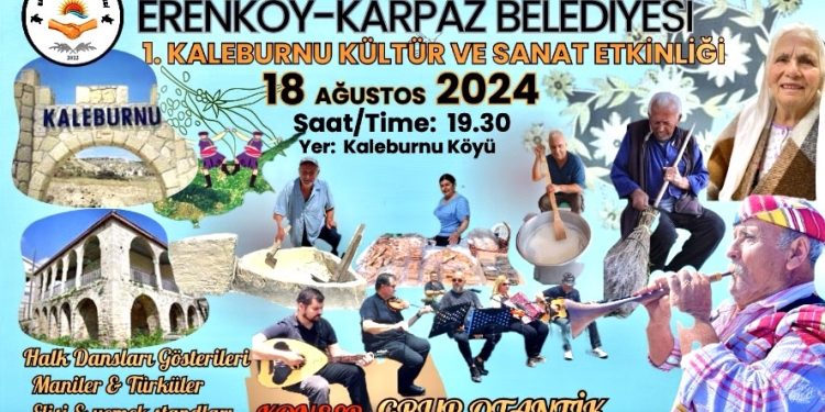 1. Kaleburnu Kültür ve Sanat Etkinliği yarın yapılıyor