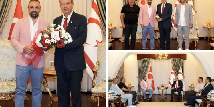 Cumhurbaşkanı Tatar Girne Avcılık ve Atıcılık Spor Kulübü başkanı ve üyelerini kabul etti
