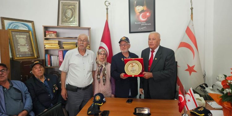 TC Muharip Gaziler Derneği Balıkesir Şubesi KTBK Gaziler Derneği Gazimağusa Şubesi’ndeydi