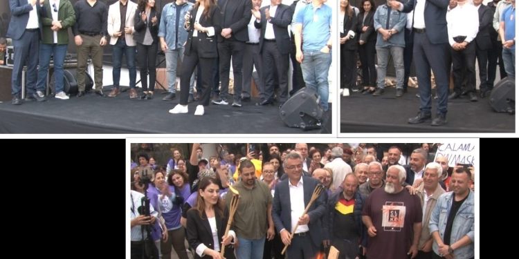 Girne’de eylem ateşi yandı