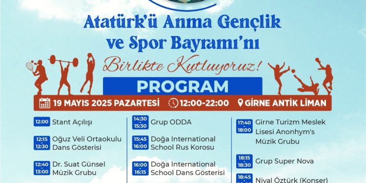 Girne Belediyesi’nden 19 Mayıs Atatürk’ü Anma, Gençlik ve Spor Bayramı’na özel etkinlik
