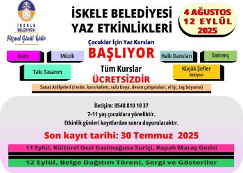 İskele Belediyesi çocuklara yönelik yaz etkinlikleri düzenleyecek