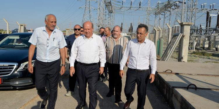 Cumhurbaşkanı  Tatar, Güneşköy Trafo Merkezi’nde devam eden çalışmaları yerinde inceledi