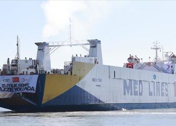 Türk Kızılayın Gazze için hazırladığı 21. “İyilik Gemisi” Mısır’a ulaştı