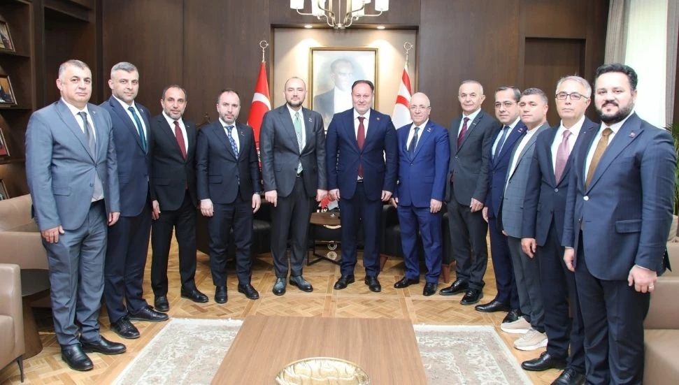 Öztürkler, MÜSİAD heyetini kabul etti: KKTC’nin tanıtımı ve bölgesel gelişmeler ele alındı