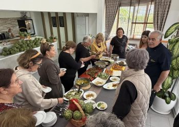 Güzelyurt Belediyesi’nin ürettiği enginarlar gastronomi etkinliğinde kullanıldı