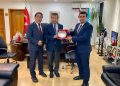 Dışişleri Bakanı Ertuğruloğlu, TÜRKGEF Başkanı Bayduz’u kabul etti