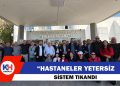 Sendikalar hastane önünde: “Sağlık sistemi çöküyor”