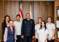 Polis Genel Müdürü Adalıer Lefkoşa Türk Lisesi öğrencilerini kabul etti