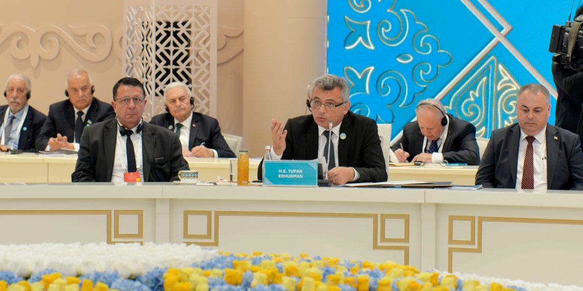 Kazakistan’daki TDT zirvesine katılan Cumhurbaşkanı Erhürman yurda döndü