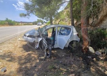 İskele-Karpaz ana yolunda kaza: 2 yaralı