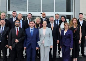 DEİK Türkiye-KKTC İş Konseyi heyeti, Sanayi Odası’nı ziyaret etti