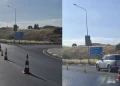 Polisten uyarı: Yola yağ dökülmesi nedeniyle trafik akışında kontrollü düzenleme yapıldı
