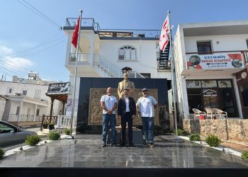 Kırok, Atatürk Büstü ve çevre düzenleme çalışmalarını inceledi