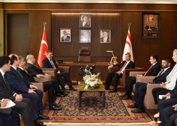 Başbakan Üstel, Türkiye İçişleri Bakanı Çiftçi’yi kabul etti