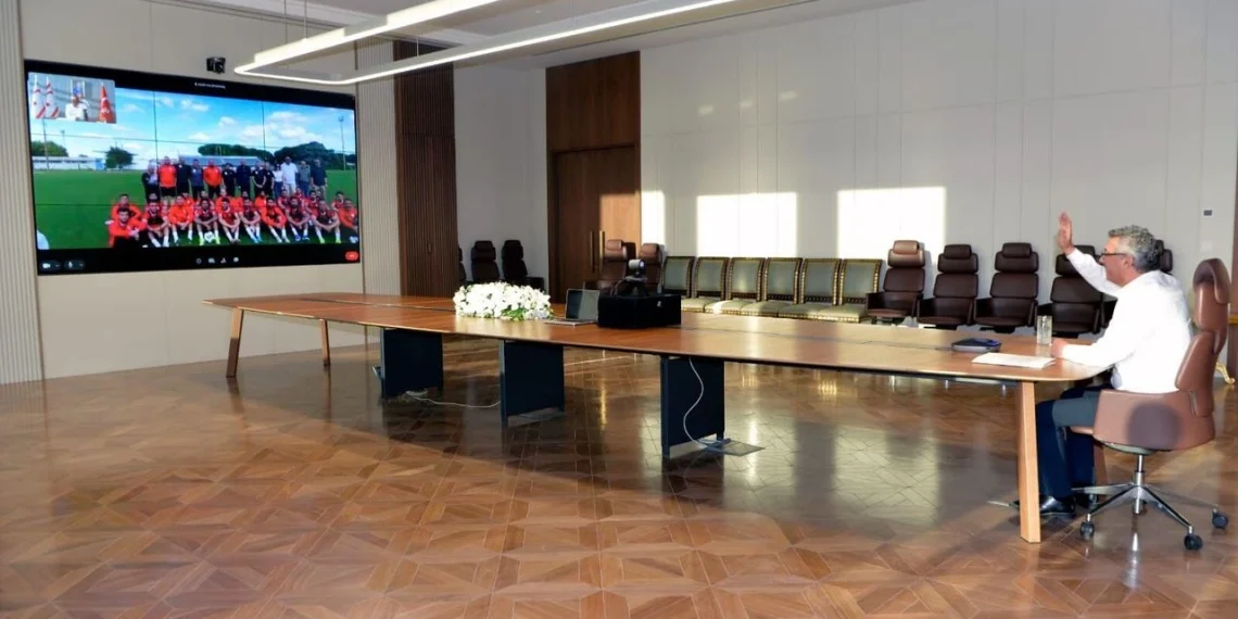 Cumhurbaşkanı Erhürman’dan Millilere final öncesi destek