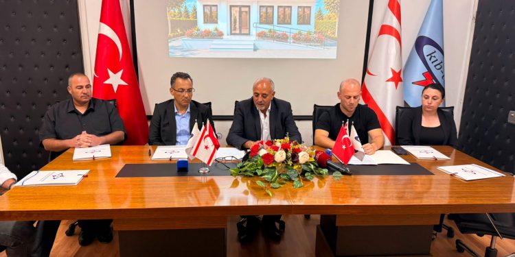 KIB-TEK Lefke Hizmet Binası için yapım sözleşmesi imzalandı