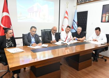 KIB-TEK İskele Bölge Amirliği Hizmet Binası’nın yapımı için sözleşme imzalandı