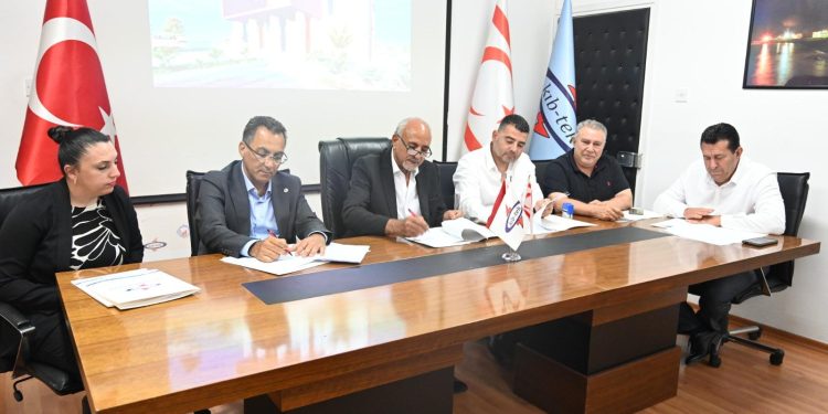 KIB-TEK İskele Bölge Amirliği Hizmet Binası’nın yapımı için sözleşme imzalandı