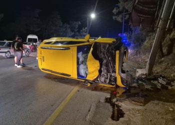 Muğla’da taksi ile motosiklet çarpıştı: 2 ölü