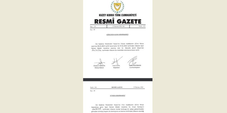 Spor Dairesi Müdürlüğü’nde görev değişimi