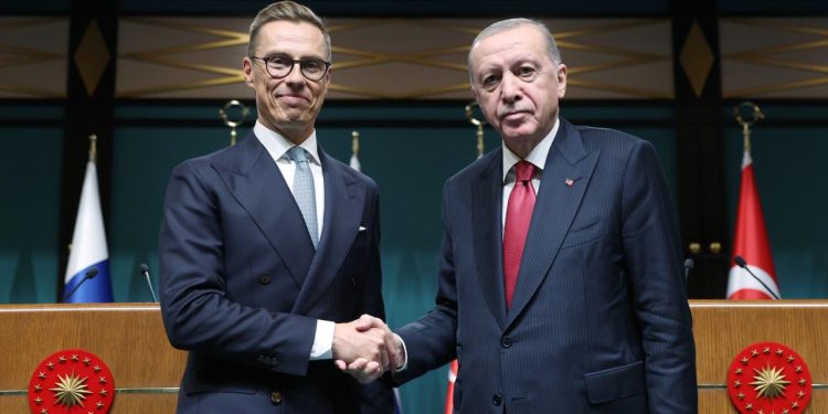Cumhurbaşkanı Erdoğan, Finlandiya Cumhurbaşkanı Stubb ile bir araya geldi