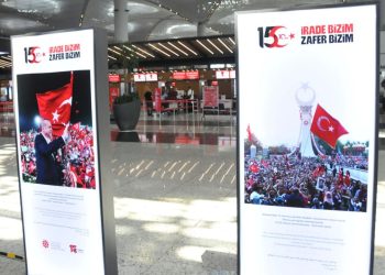 İstanbul Havalimanı’nda ‘Hafıza ve Hatıra 15 Temmuz’ fotoğraf sergisi açıldı