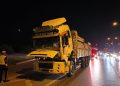 Facianın önüne geçildi: Freni patladı, polis yolu boşalttı