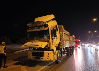 Facianın önüne geçildi: Freni patladı, polis yolu boşalttı