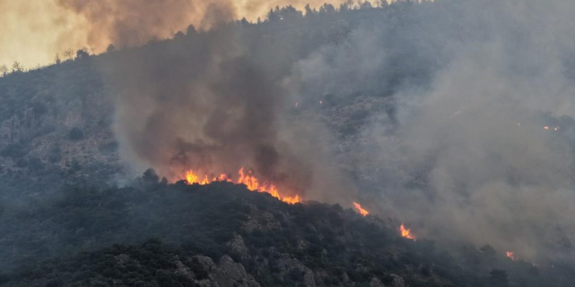 Kaş’ta orman yangınıyla mücadele ikinci gününde de sürüyor