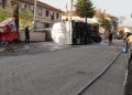 Devrilen akaryakıt tankerindeki sızıntı kontrol altına alındı