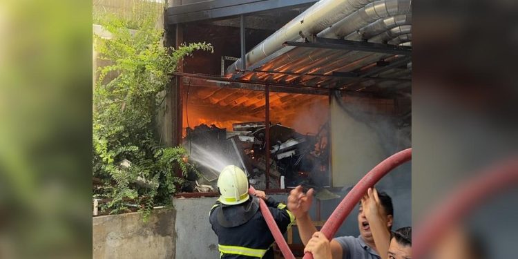 Muğla’da hastanenin kazan ve jeneratör dairesinde yangın