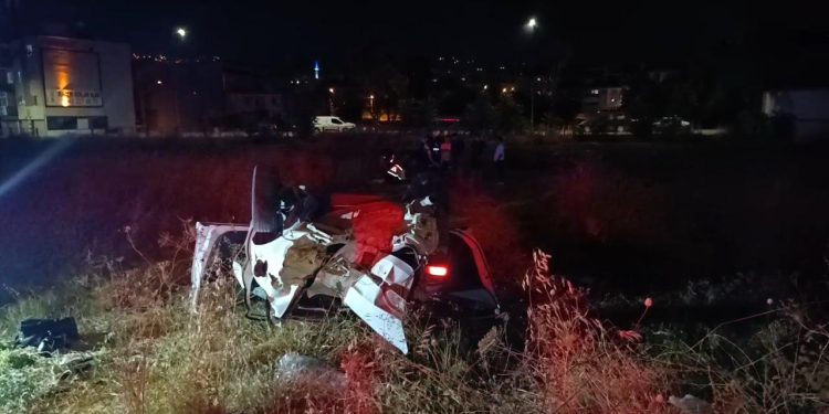 Bursa’da kontrolden çıkan araç takla attı: 5 yaralı