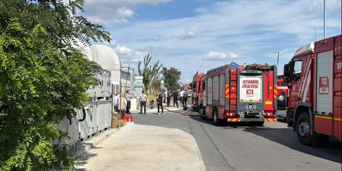 İstanbul’da hastane bahçesinde yangın
