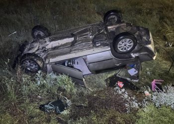 Erzurum’da devrilen araçtaki 4 kişi yaralandı