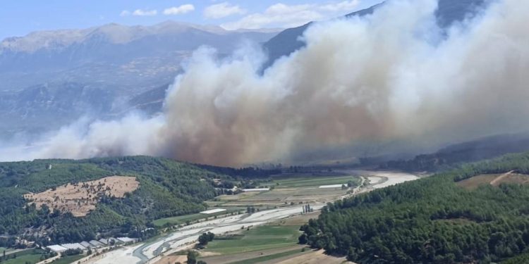 Muğla’da başlayan orman yangını Antalya’ya sıçradı