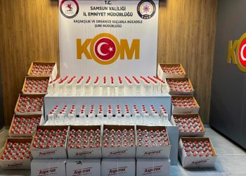 Samsun’da 1 ton 160 litre etil alkol ele geçirildi