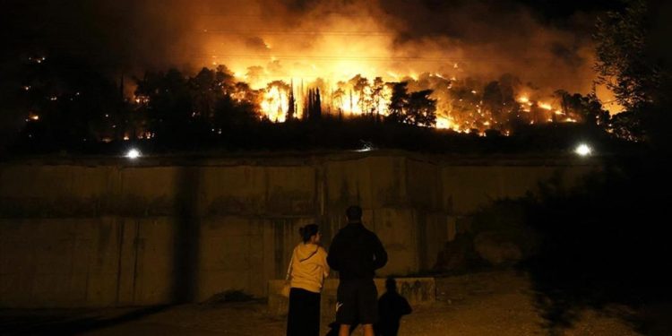 Yunanistan'da orman yangınları sürüyor