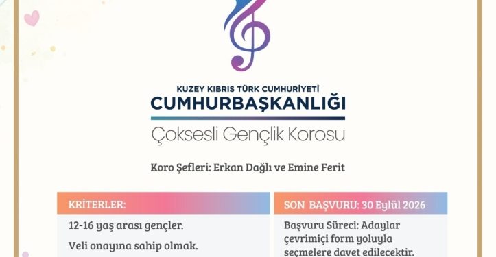 Cumhurbaşkanlığı Çoksesli Çocuk ve Gençlik Koroları için seçmeler başlıyor