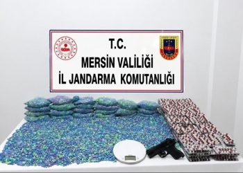 Mersin’de 64 bin 175 uyuşturucu hap ele geçirildi