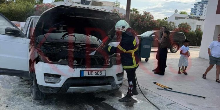İskelede araç yangını