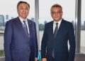 Cumhurbaşkanı Erhürman, TDT Genel Sekreteri Kubanıçbek Ömüraliyev ile görüştü