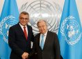 Cumhurbaşkanı Erhürman, BM Genel Sekreteri Guterres ile görüştü
