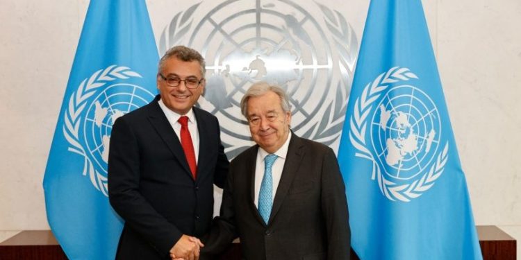 Cumhurbaşkanı Erhürman, BM Genel Sekreteri Guterres ile görüştü